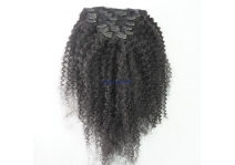 Clip in kinky straight hair extension